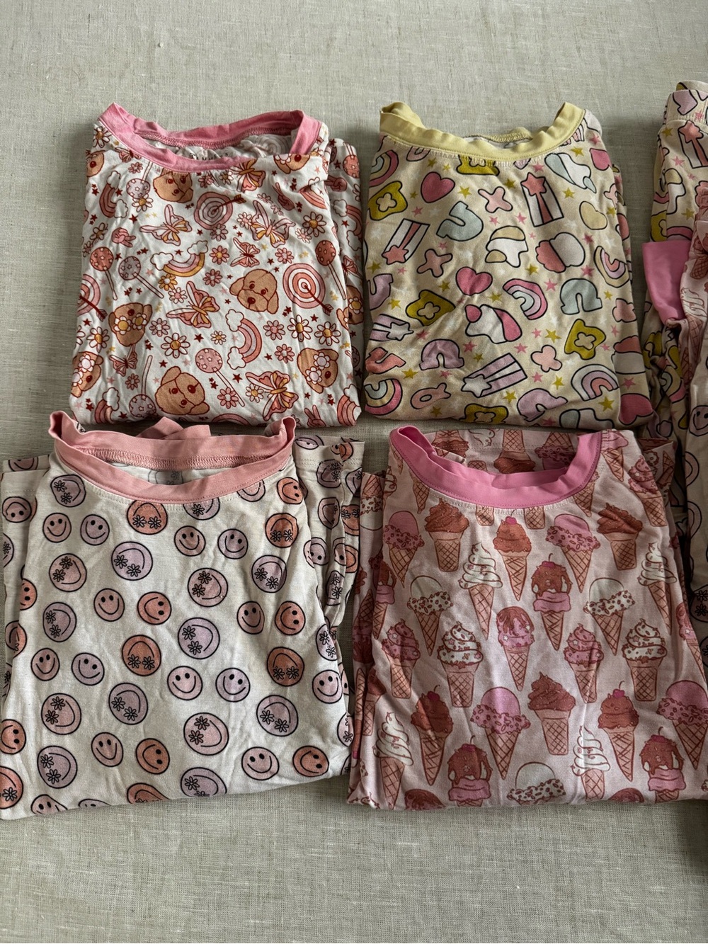 In My Jammers Bamboo Pajama Bundle – Girls Sizes 5/6 – 4 Sets